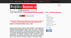 Desktop Screenshot of hispanicbusiness.ca
